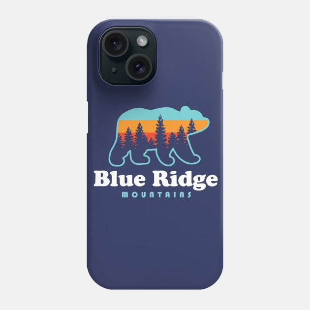 Blue Ridge Mountains Bear Hiking Mountains Calling Phone Case by PodDesignShop