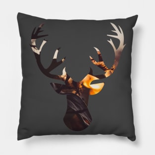 autumn deer Pillow