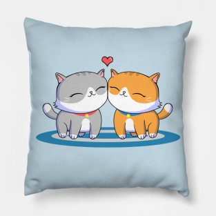 Cats in love Pillow