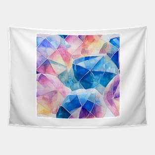 Watercolor diamond pattern Tapestry