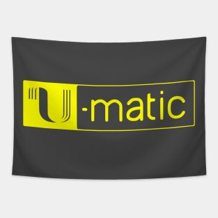 3/4" U-matic Yellow logo Umatic Tapestry