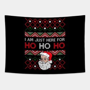 Ugly Christmas Sweater with Santa Tapestry