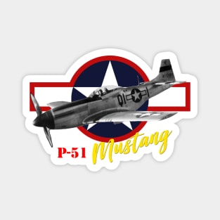 North American P-51 Mustang Fighter Magnet