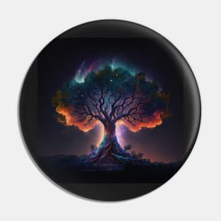 Tree of Life at Night - Celestial Balance Pin