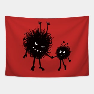 Gothic Mother And Child Evil Bugs Tapestry