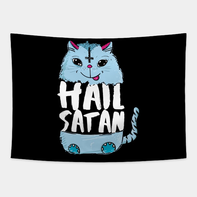 Hail Satan Tapestry by dconciente