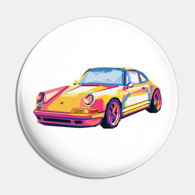 PORSCHE 930 COLORFUL Pin by Shuriken