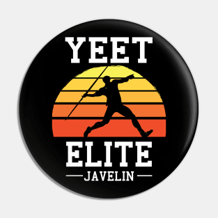 Yeet Elite Javelin Retro Track N Field Athlete Pin