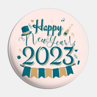 Happy New Year 2023 Pin