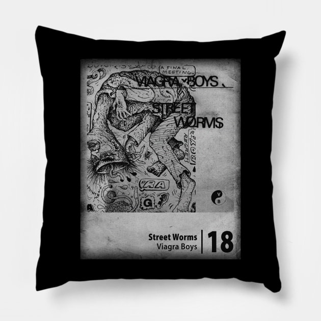 Street Worms // Minimalist Fanart Tribute Pillow by j.adevelyn