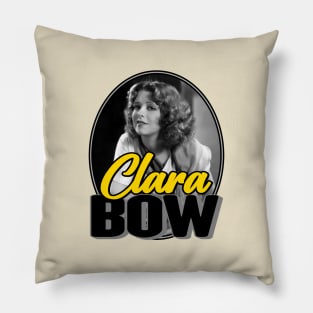 Clara Bow: An Unflappable Flapper Pillow