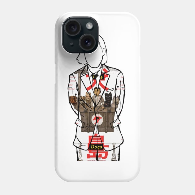 Wes Anderson (Isle of Dogs) Phone Case by Youre-So-Punny