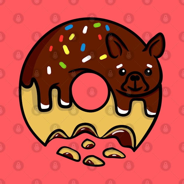 Chocolate donut dog by HamsterOver