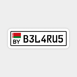 Belarus car license plate Magnet