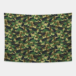 Army Camouflage Cats Collage Tapestry