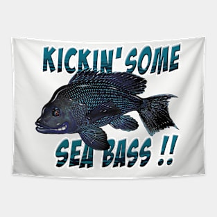 KICKIN SEA BASS Tapestry