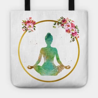 Yoga meditation Tote