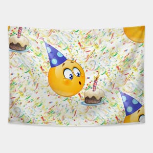 happy birthday emoji Tapestry