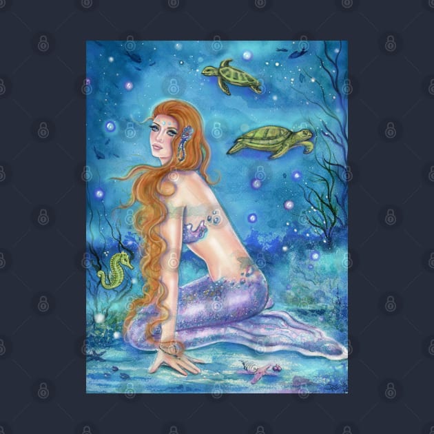 Dreaming on aquamarine tides mermaid by Renee Lavoie by ReneeLLavoie