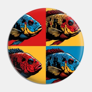 Firemouth Cichlid - Cool Tropical Fish Pin