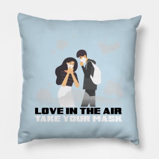 Love In The Air Take Your Mask Pillow