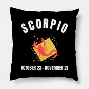 Scorpio star sign Pillow