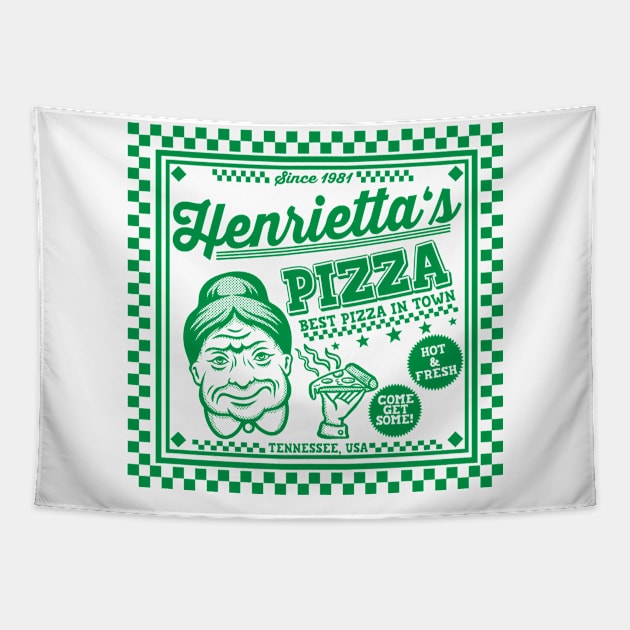 Henrietta's Pizza Tapestry by carloj1956