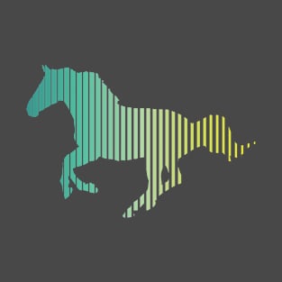 Stallion Multi-color Animal Gradient T-Shirt