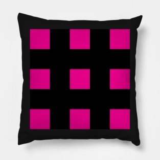 Pink and Black Pillow