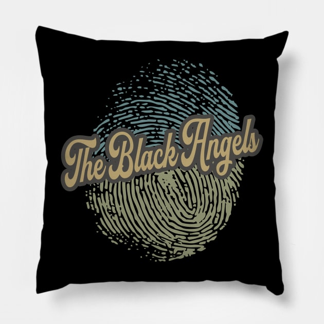 The Black Angels Fingerprint Pillow by anotherquicksand