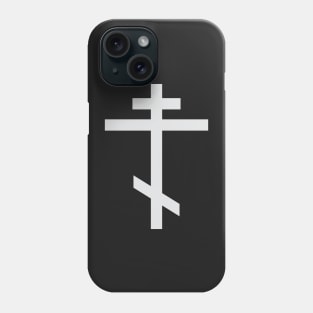 Orthodox cross (silver) Phone Case