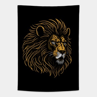 Majestic Lion Head Tapestry