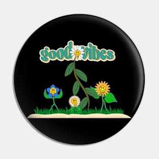 Good Vibes Design Pin