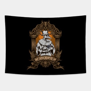 The Doctor is In - Plague Doctor Tapestry