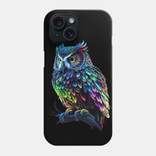Colorful neon Owl Phone Case