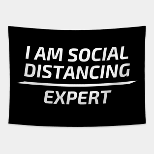 I Am Social Distancing Expert Tapestry