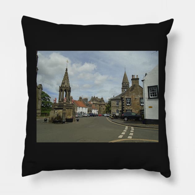 Falkland, Scotland (2) Pillow by MagsWilliamson