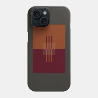 Burnt Orange Minimalist Abstract Print Phone Case