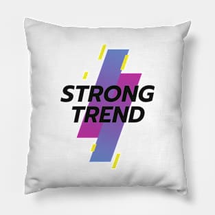 Strong Trend (White) Pillow