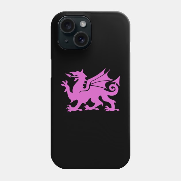 Pink Dragon Phone Case by Celtic Morrigan