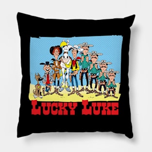 comic cowboys Characters Pillow