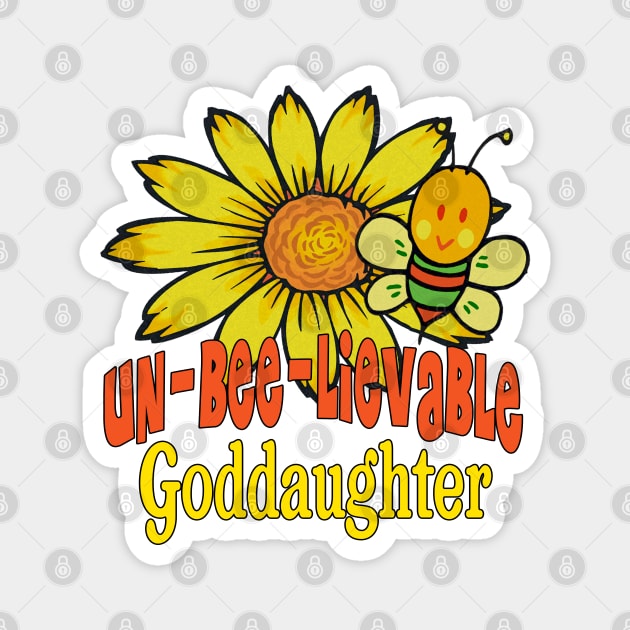 Unbelievable Goddaughter Sunflowers and Bees Magnet by FabulouslyFestive