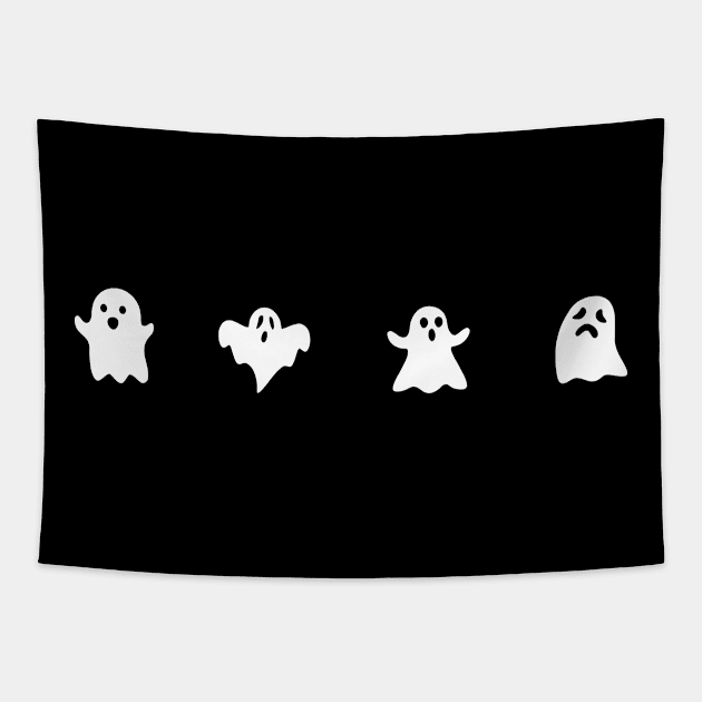 Ghosts Halloween Tapestry by Beavergeek