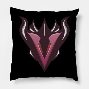 Esport Logo | V Letter For Esport Team / Tshirt etc (red) Pillow