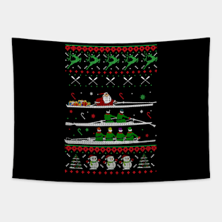 Kayak Santa Tapestry