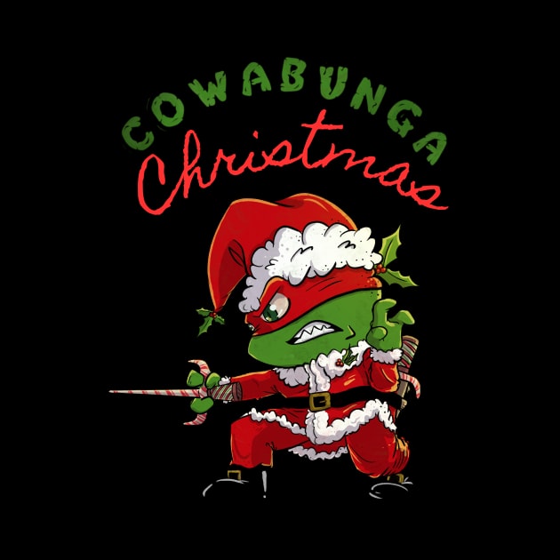 COWABUNGA CHRISTMAS RAPH! by TLareauArt
