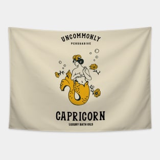 "Capricorn Luxury Bath Oils: Uncommonly Persuasive" Cool Zodiac Art Tapestry