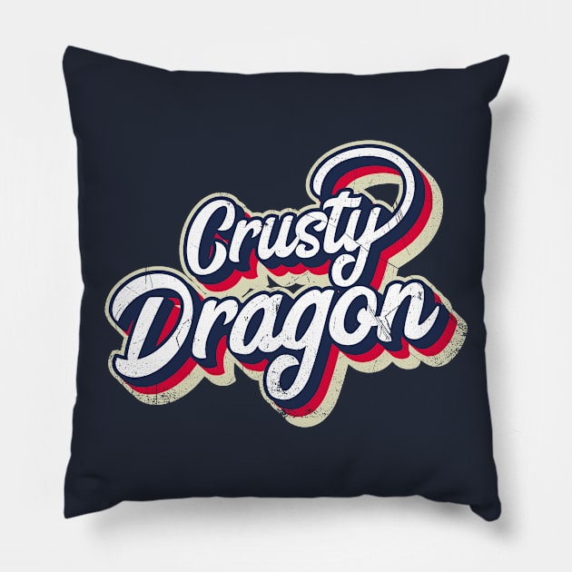 Crusty Dragon (Brit Slang: Booger) Pillow by bluerockproducts