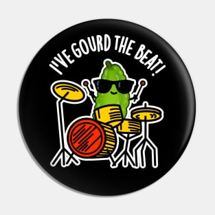 I've Gourd The Beat Cute Drummer Veggie Pun Pin