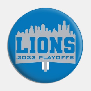 Lions 2023 Playoffs Pin